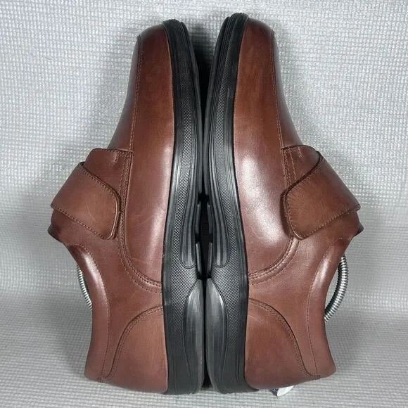 Anodyne No. 28 Mens Size12 Xtra Wide Casual Brown Leather Diabetic Shoes Straps - Picture 6 of 10